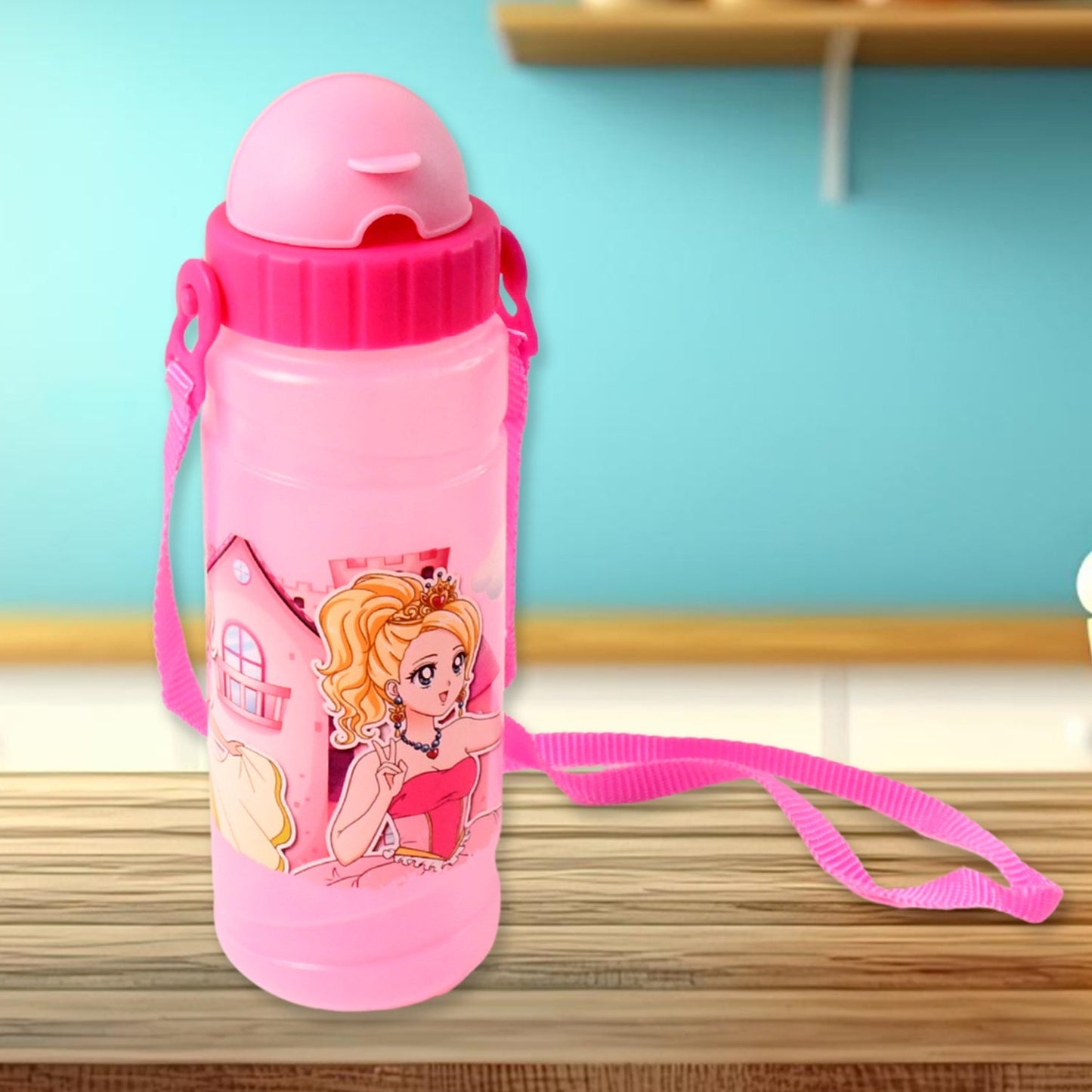 Cartoon Printed Water Bottle 550ML (1 Pc) Your Brand