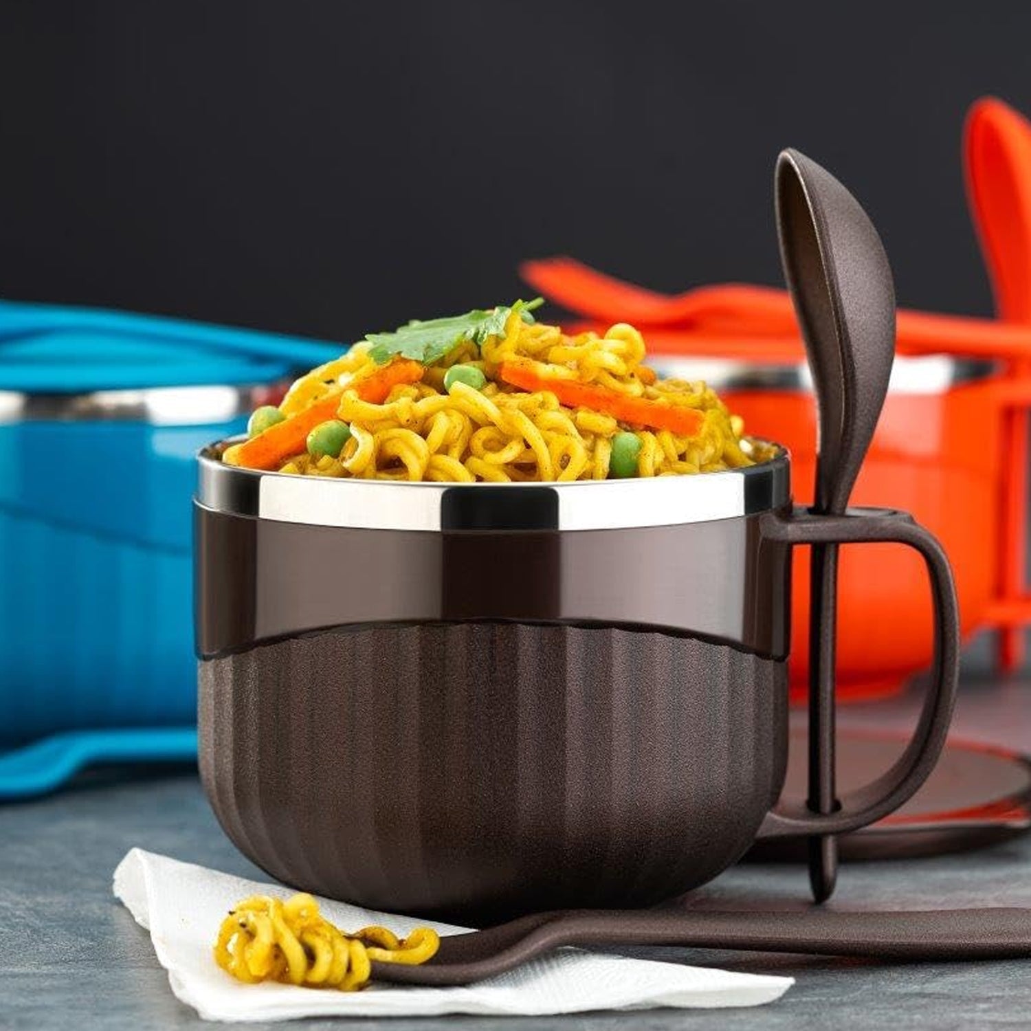 Home Chef Tangy Twist Insulated Lunch Bowl (Approx 650ML & 1 Pc) Your Brand