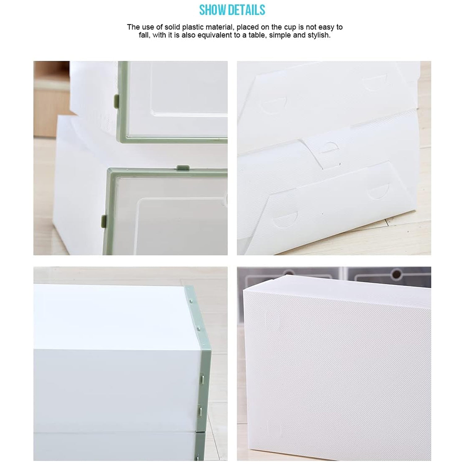 3 Layer Transparent Shoes Storage Box Plastic Stackable Shoe Storage (1 Set / 3 Layer) Your Brand