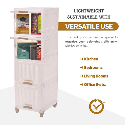 Multi-Purpose 5-Layer Plastic Storage Drawer Cabinet for Home and Office Your Brand