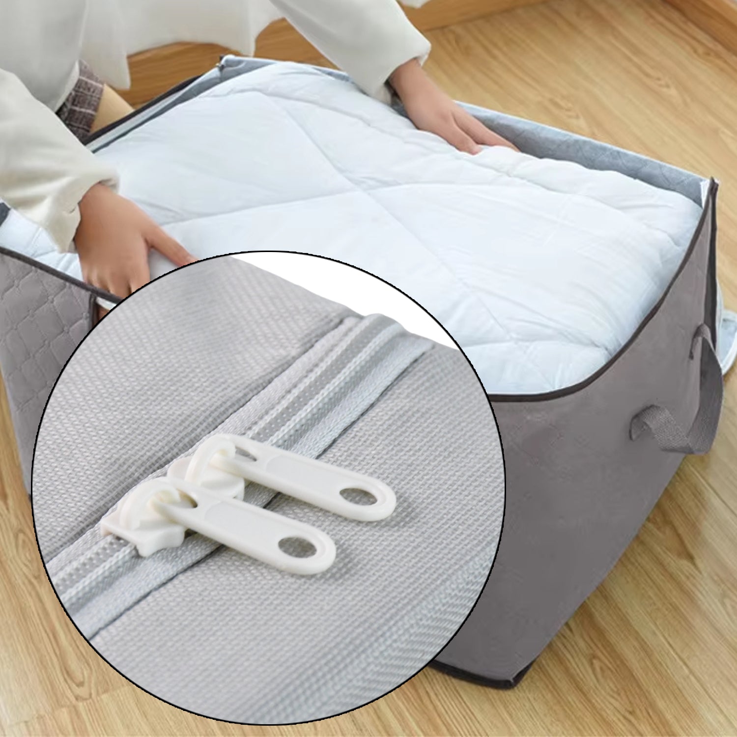 Storage Box with Lid, With Window (50×40 Cm / 1 Pc) Your Brand