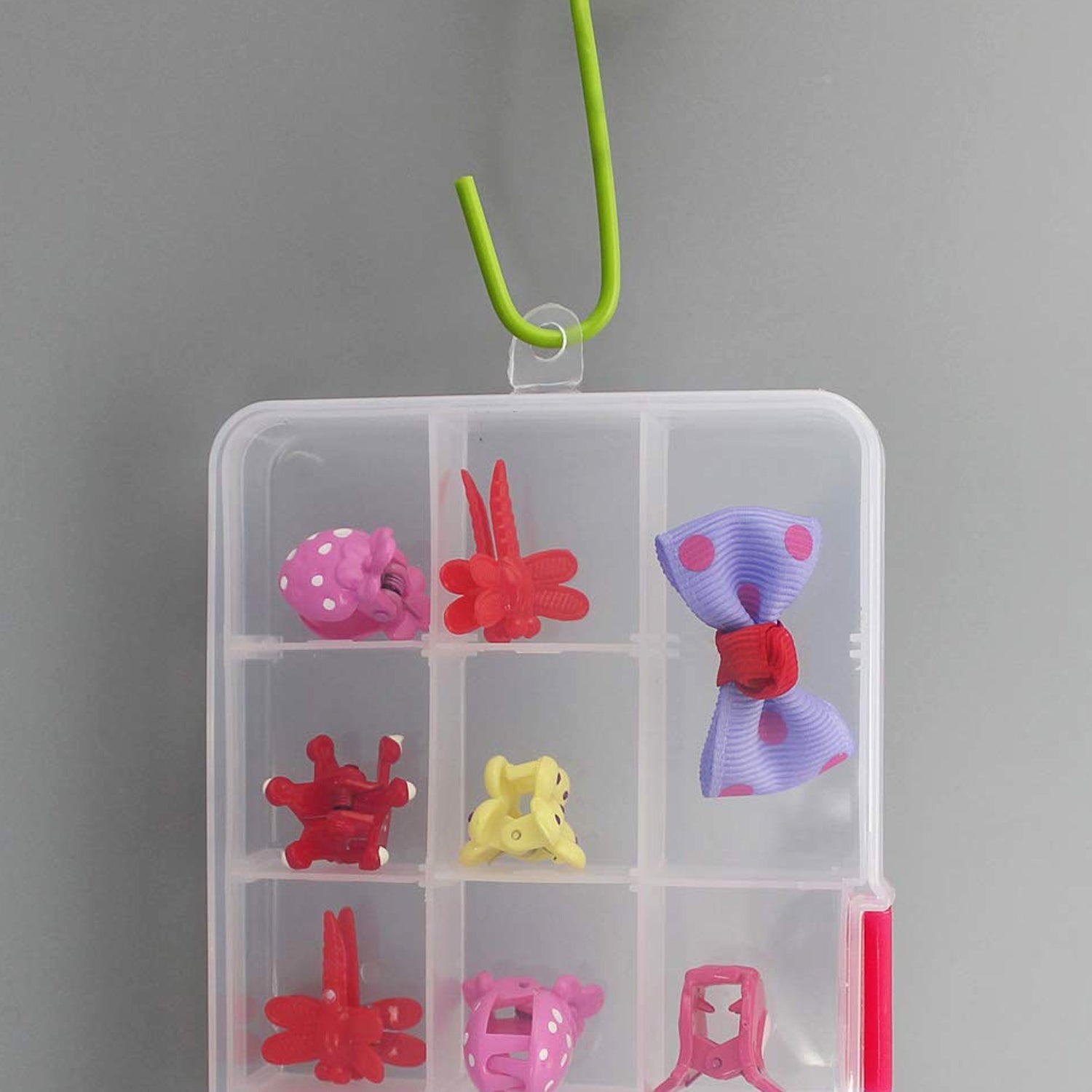 15-Grid Clear Plastic Jewelry Organizer Box with Dividers (1 Pc) Your Brand