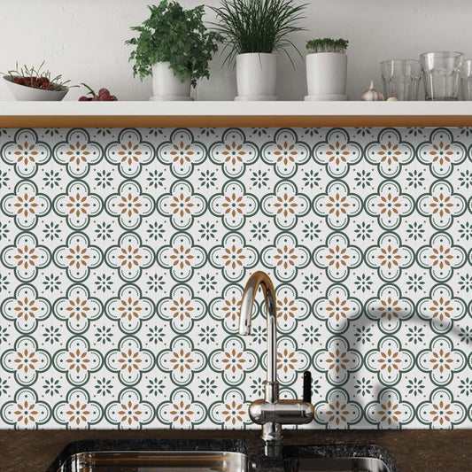 Peel and Stick Floor Tiles Kitchen / Bathroom Backsplash Sticker Detachable Waterproof DIY Tile Stickers for Wall Decoration Tiles Home Decoration (8x8 Inch / 10 Pcs Set) Your Brand