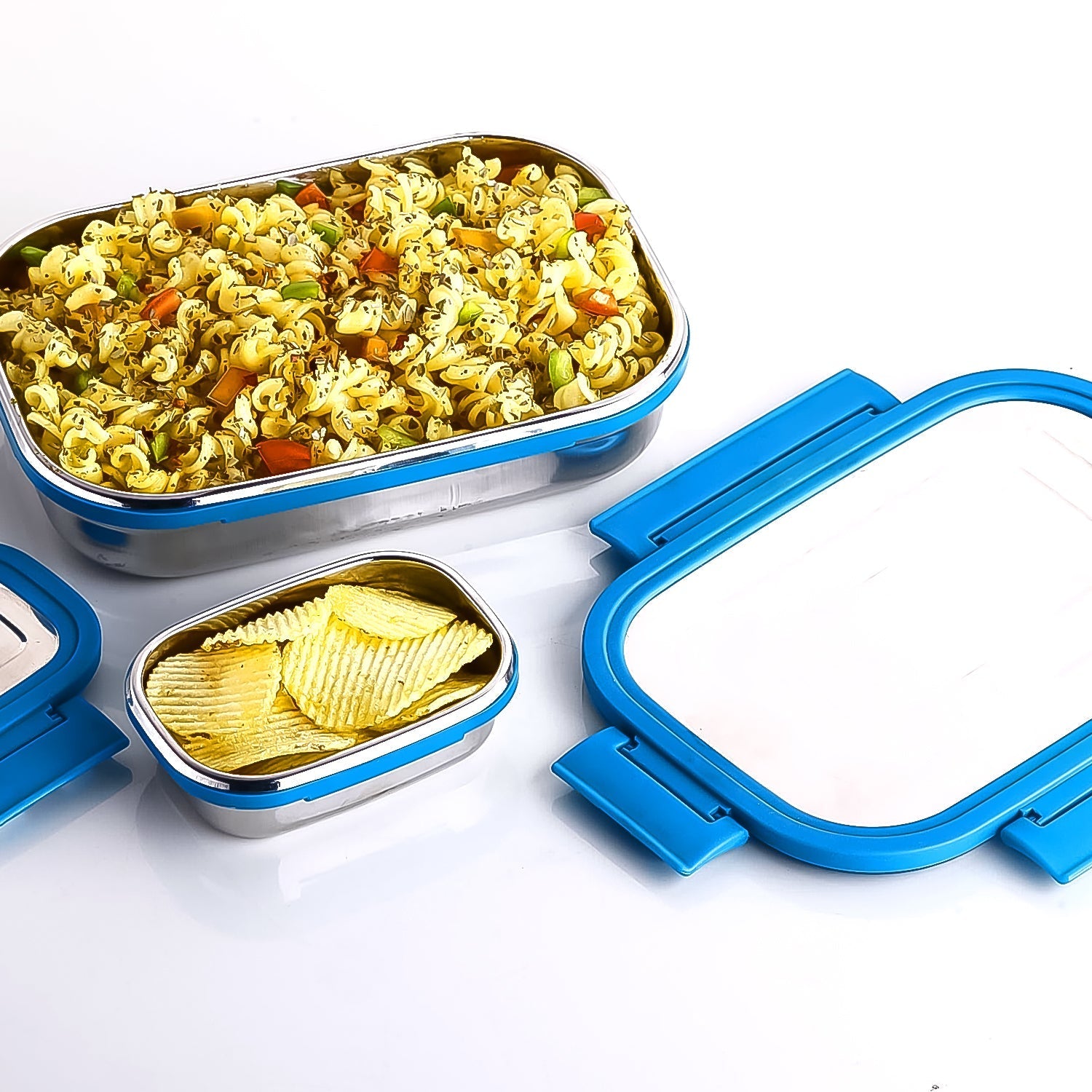 Apex Jerry Lunch Box Premium Stainless Steel Food Container (2 Pc / 700+200 ML Approx) Your Brand