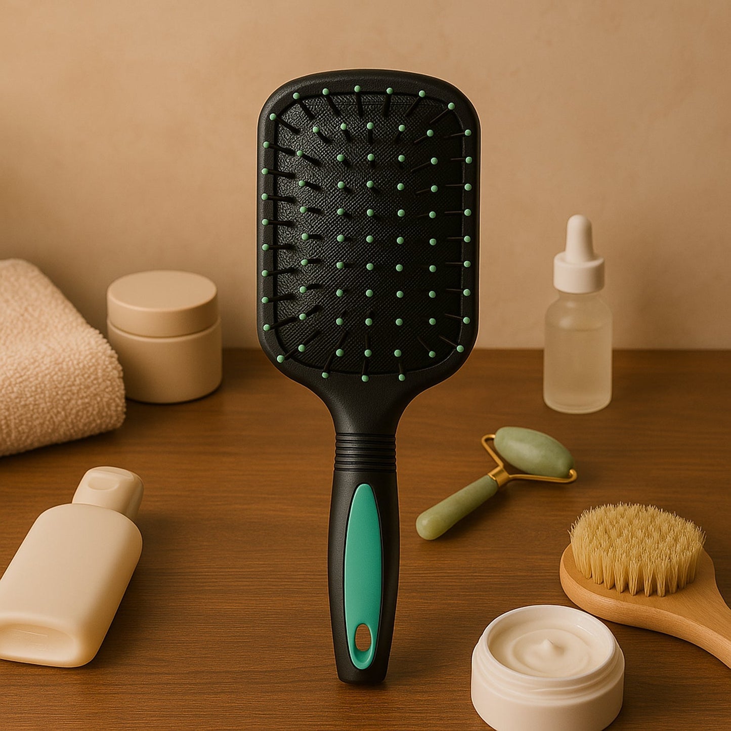 2-in-1 Hair Comb Brush with Mirror Your Brand