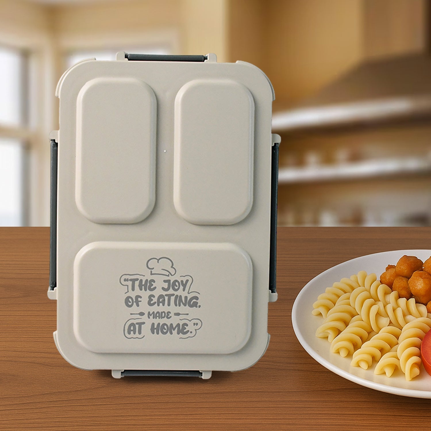 3-Compartment Stainless Steel Lunch Box (1 Pc) Your Brand