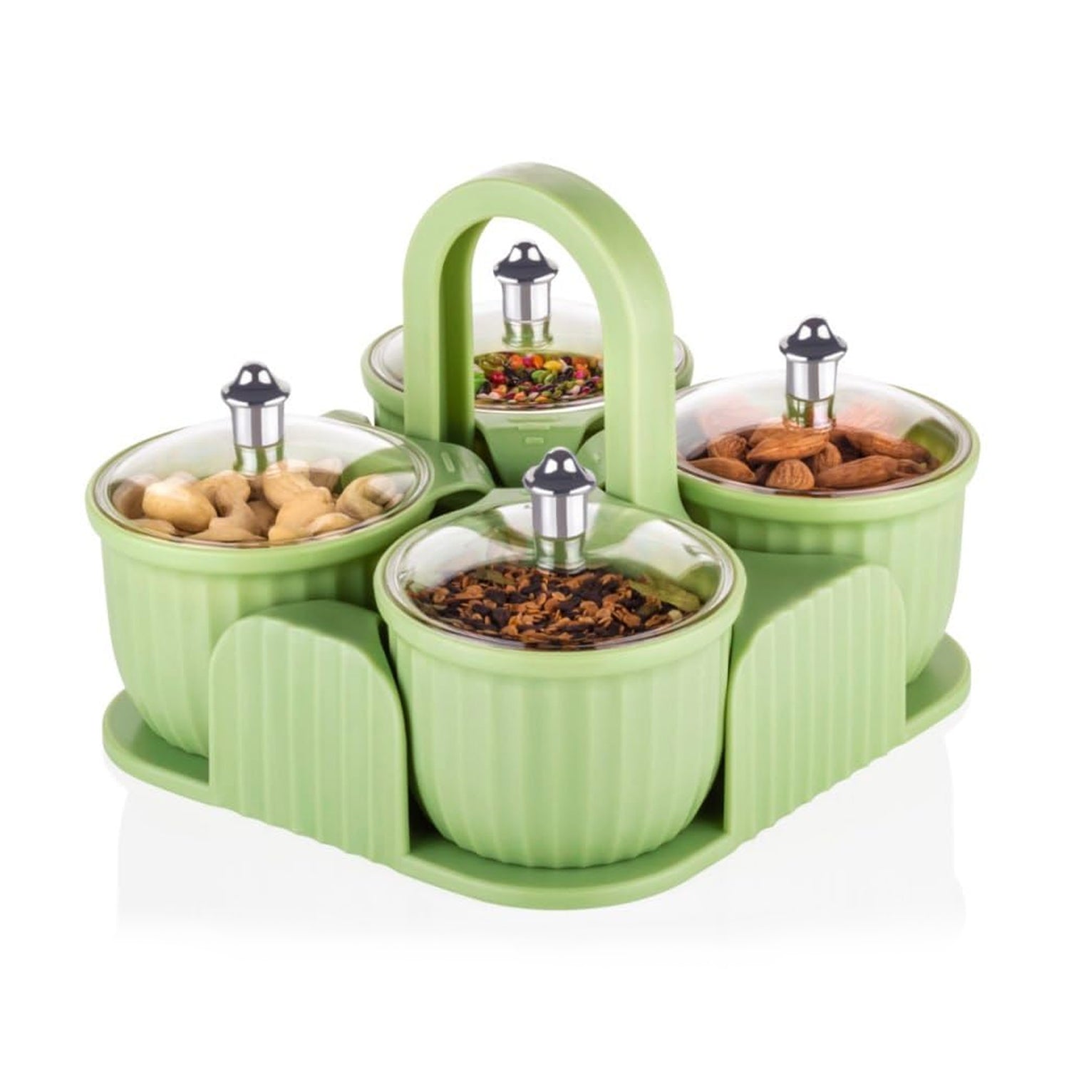 Multipurpose Plastic Storage Container Set: Kitchen Jars, Spices, Cookies Your Brand