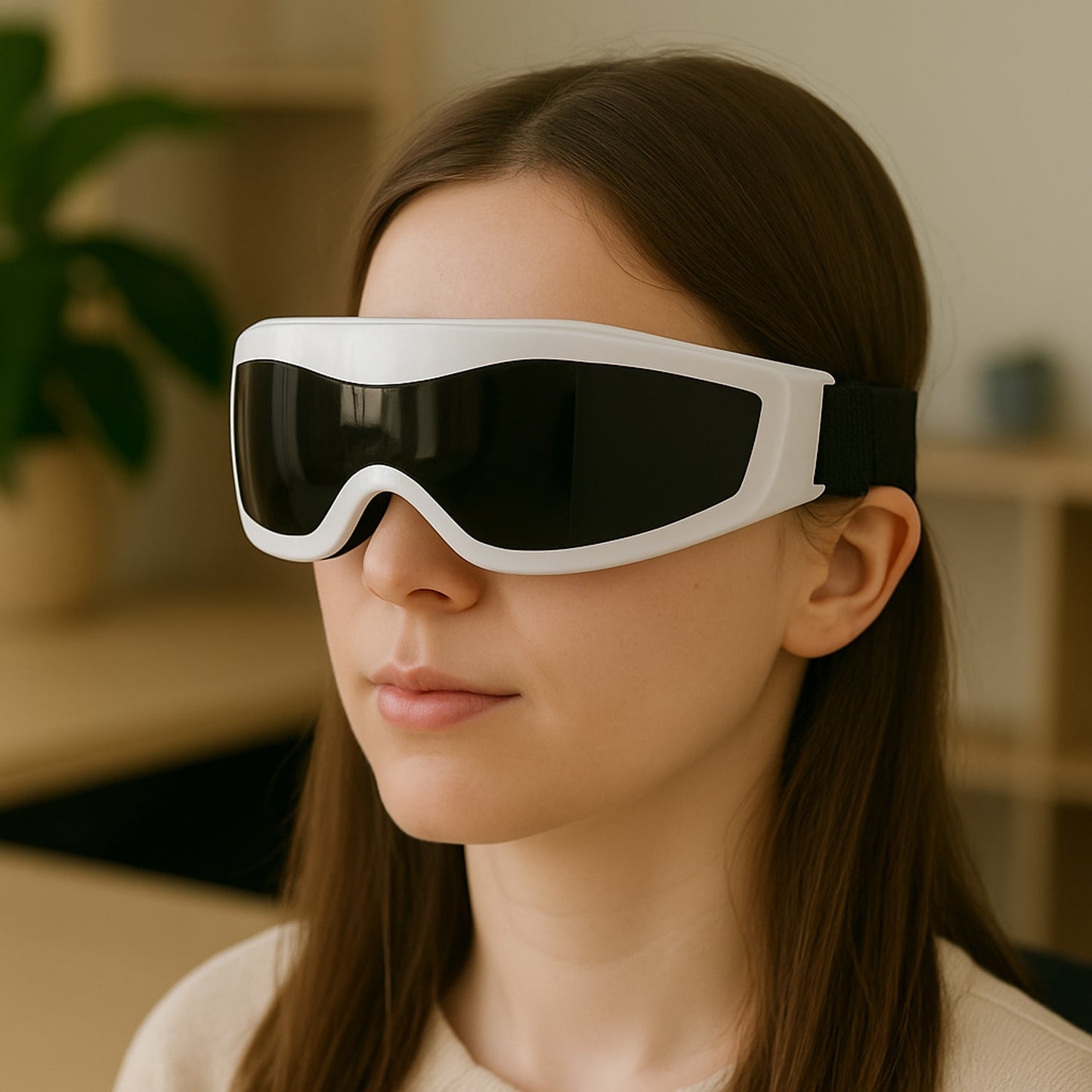 Electric Eye Massager with Heat, Vibration & Air Pressure (1 Pc) Your Brand