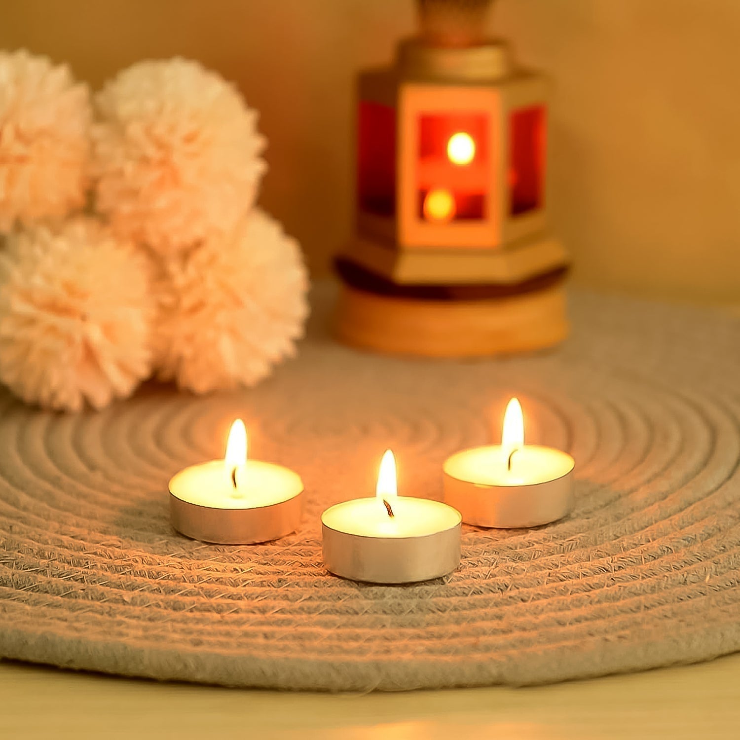 Tealight Candles Set, Smokeless Candles, Diwali (10 Pcs set) Your Brand