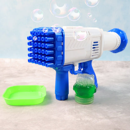 32 Holes Big Rechargeable Powerful Machine Bubble Gun Toys (1 Set) Your Brand