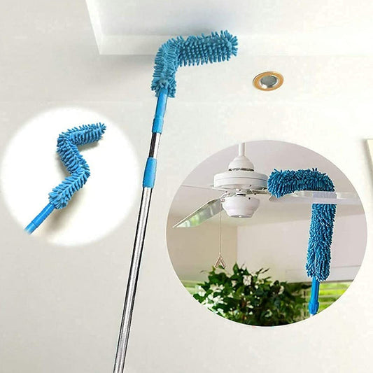 Adjustable Long Handle Microfiber Dust Brush – Foldable Ceiling & Appliance Cleaner Your Brand