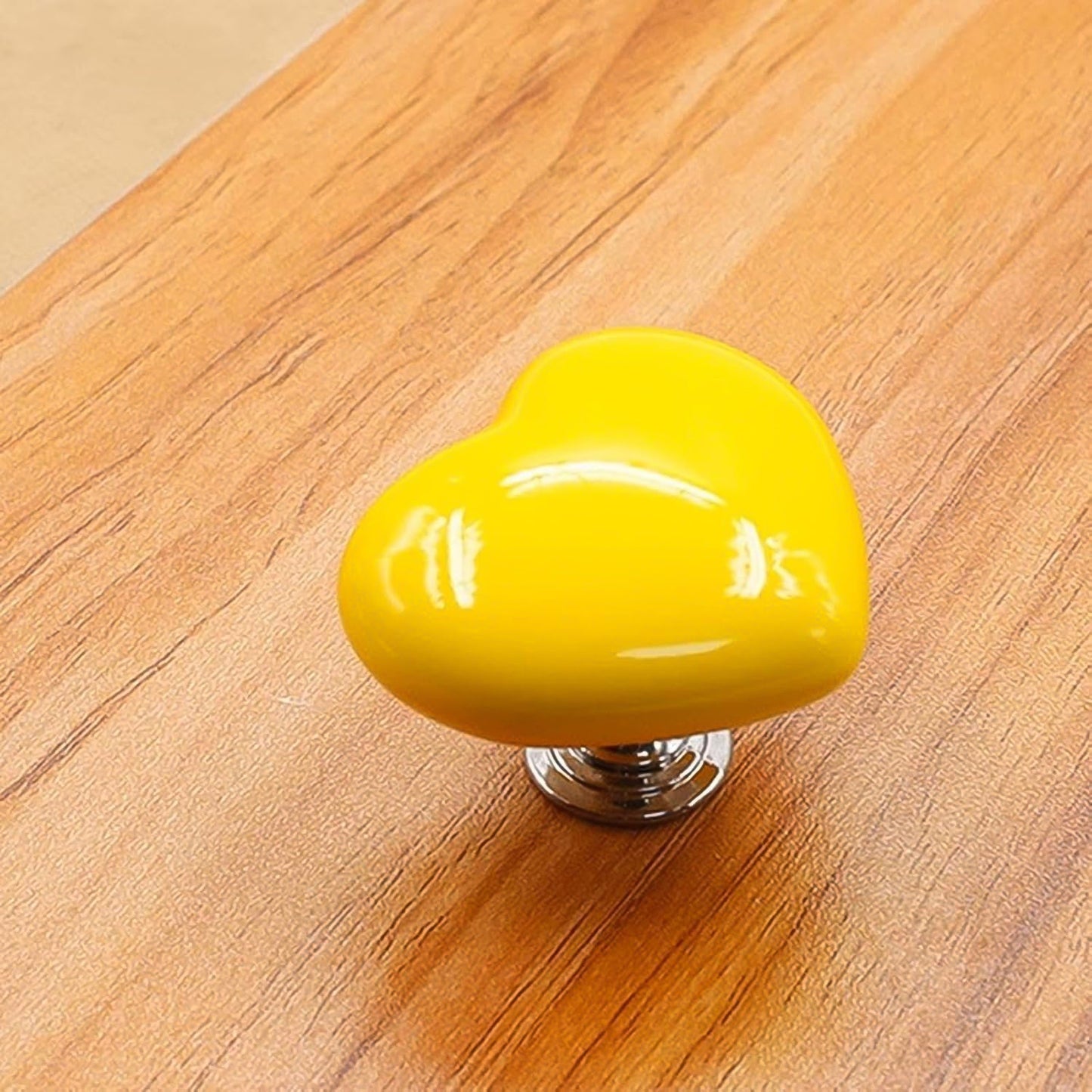 Multipurpose Cabinet Door Handle Drawer, Heart-shaped Knob Pulls Toilet Press Button (1 Pc) Your Brand