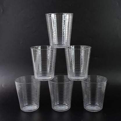 Apex Pyramid Ringo Plastic Glass – 300ml Approx | Durable, Crystal-Clear Tumbler Your Brand