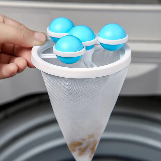 Floating Laundry Ball Lint Catcher – Reusable Hair & Fur Filter (1 Pc) Your Brand