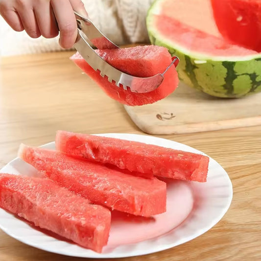 3in1 Stainless Steel Watermelon Cantaloupe Slicer Knife, Corer Fruit, Vegetable Tools Kitchen (1 Pc) Your Brand