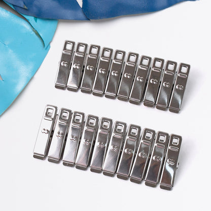 Cloth Drying Pins Stainless Steel Cloth Clips (20 Pcs Set) Your Brand