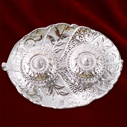 Leaf Shape Special Puja Thali (1 Pc / Mix Design) Your Brand