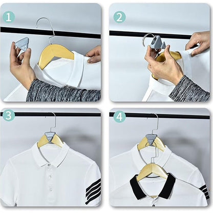 Multi-Functional Plastic Triangle Hanger Connector Hooks 5 Pcs Set Your Brand