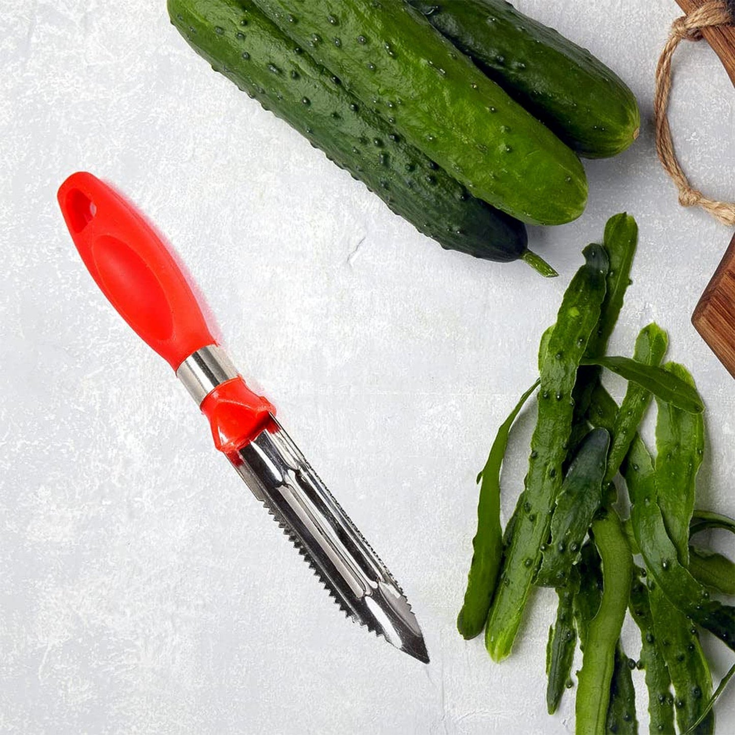 Multipurpose 2-in-1 Stainless Steel Knife & Peeler (1 Pc) Your Brand