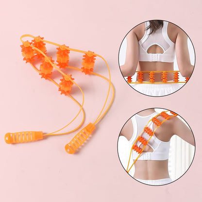 Handheld Back Massage Roller Rope (1 Pc) Your Brand