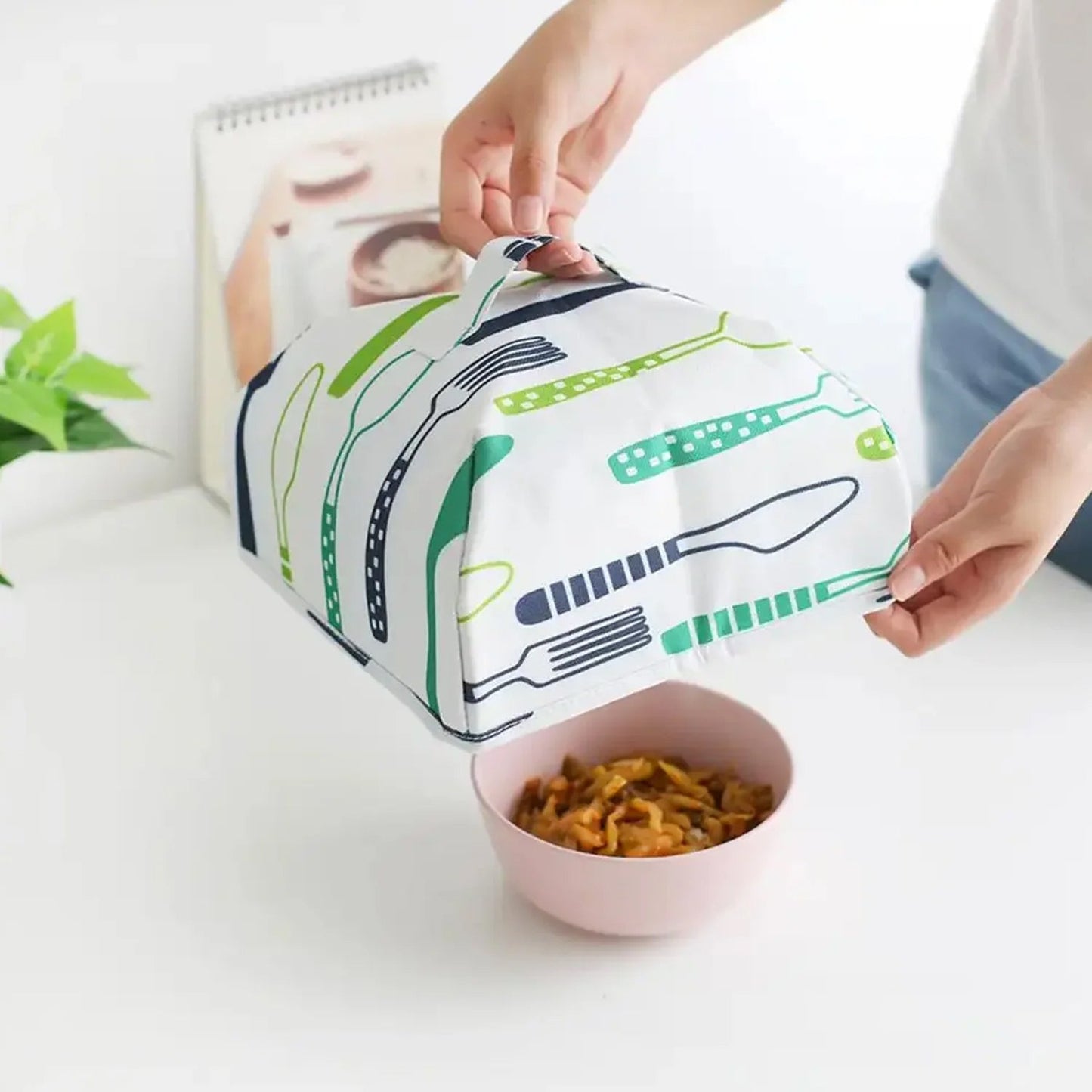 Foldable Food Covers, Kitchen Lid Foldable Cover (1 Pc / Small) Your Brand