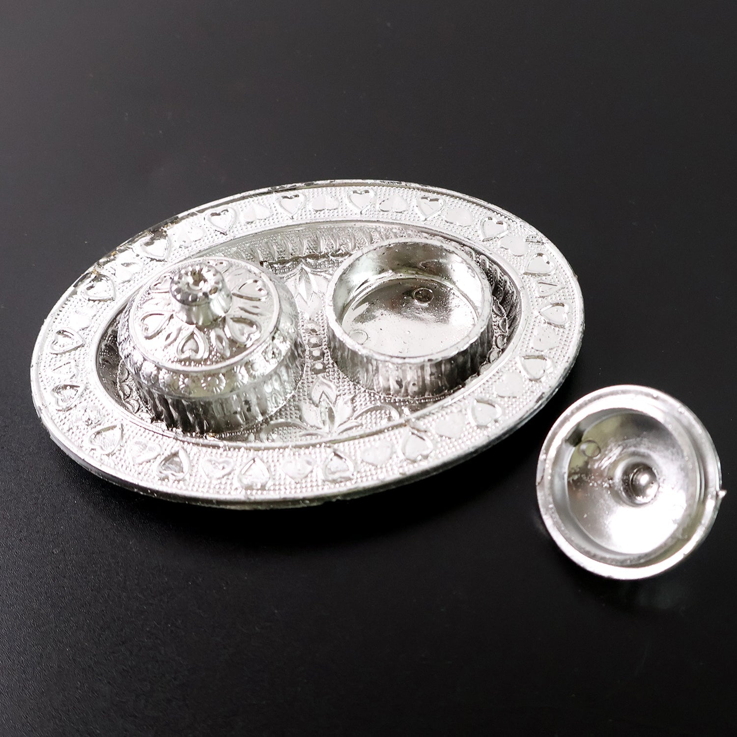 Oval Shape Special Puja Thali (1 Pc / Mix Design) Your Brand