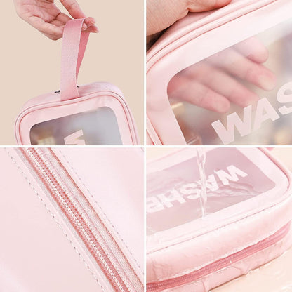 Big Zippered Cosmetic Pouch, Toiletry Bag for Cosmetics (1 Pc) Your Brand