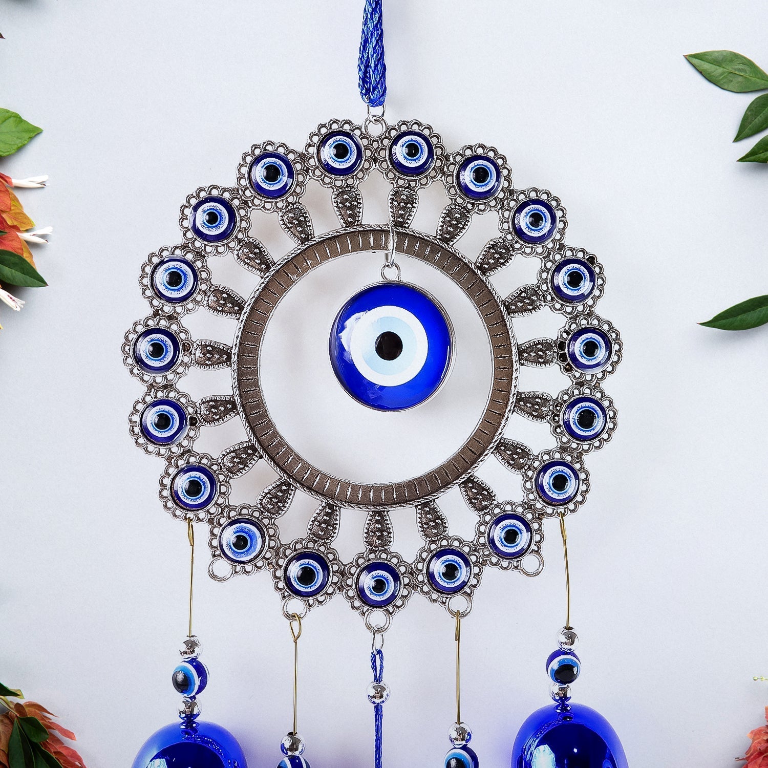 Decorative OM Evil Eye Wind Chime Wall Hanging (Mix Desin & 1 Pc) Your Brand