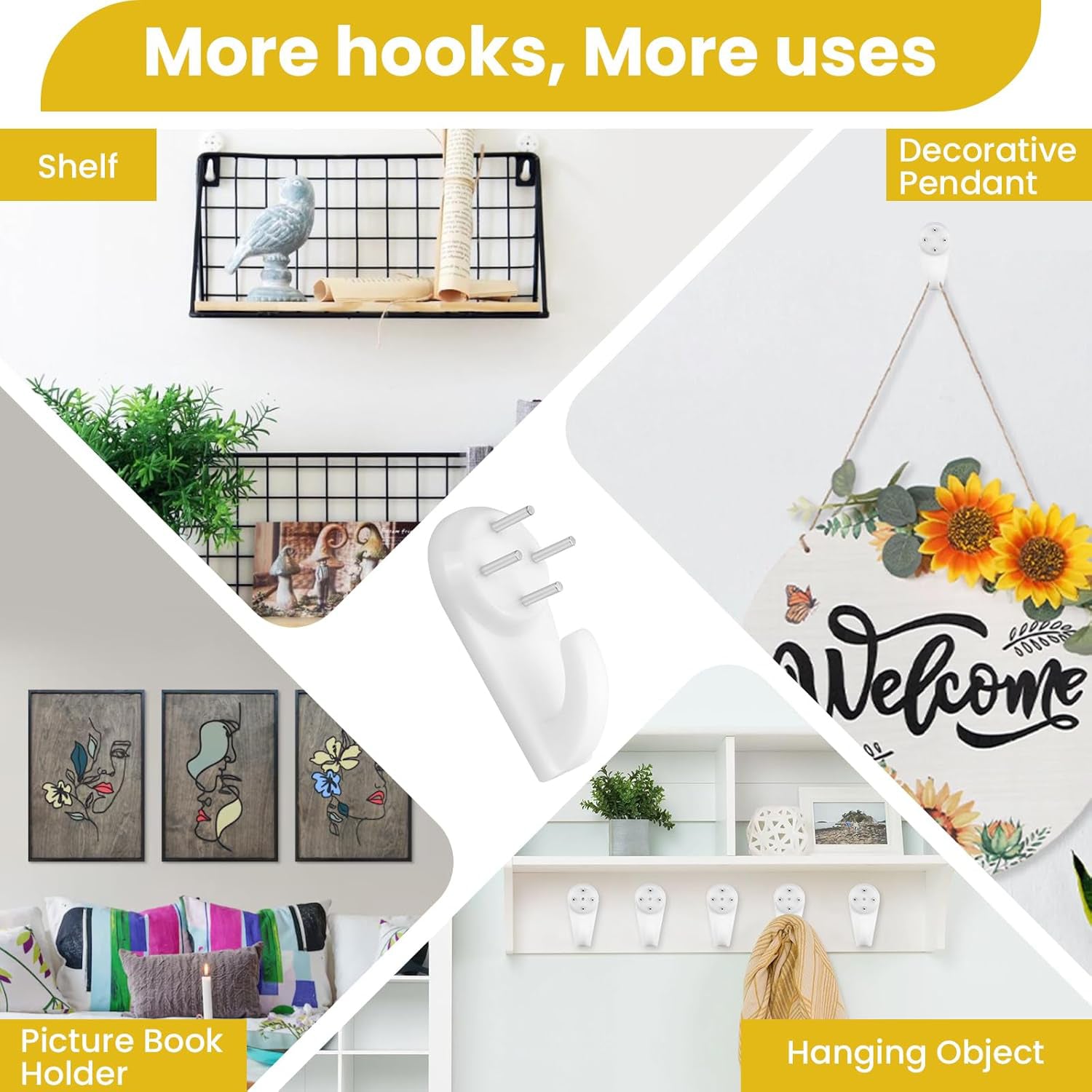 33 in 1 Picture Hangers Photos Hanging Hardware Kit (1 Set) Your Brand