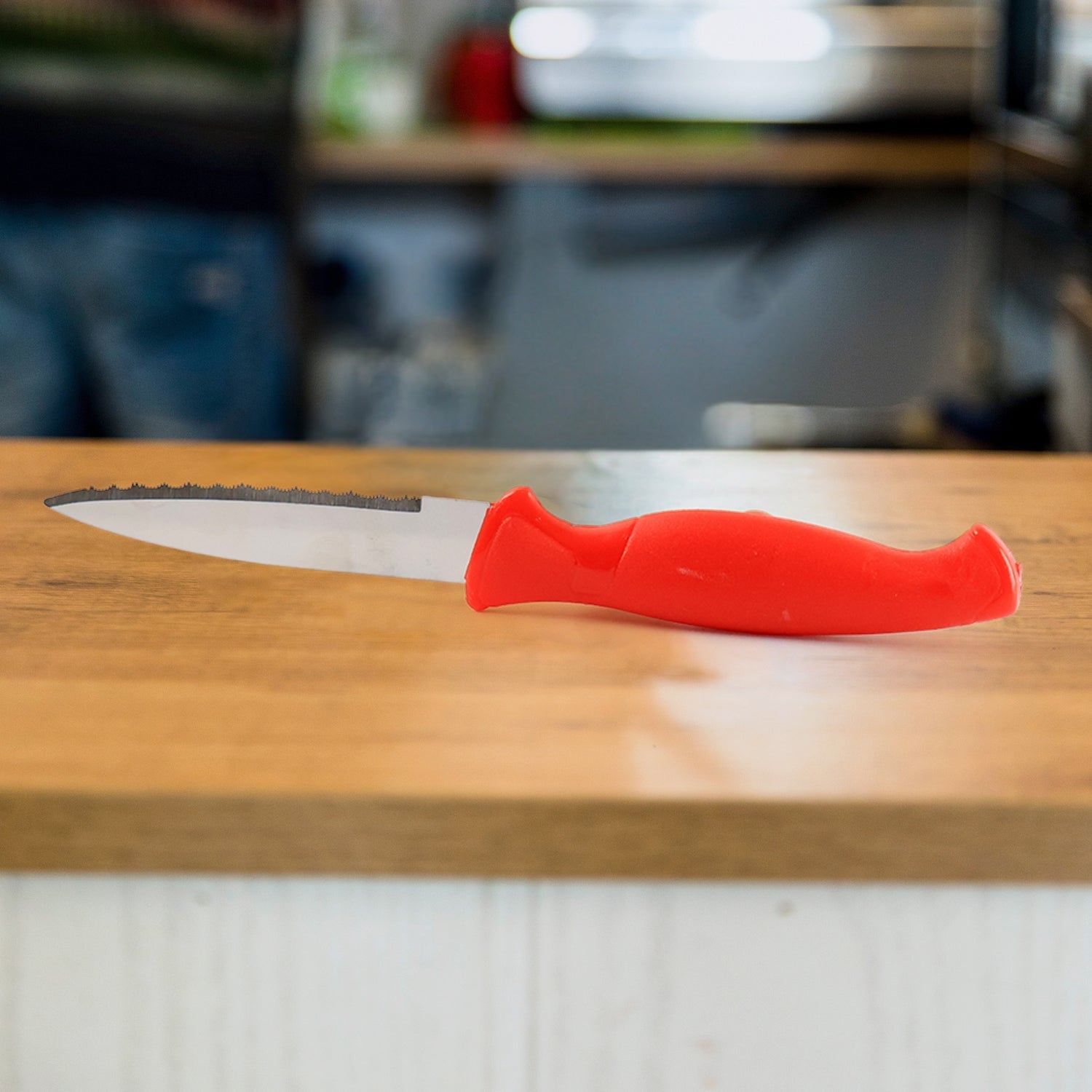 Stainless Steel Serrated Kitchen Knife (1 Pc) Your Brand