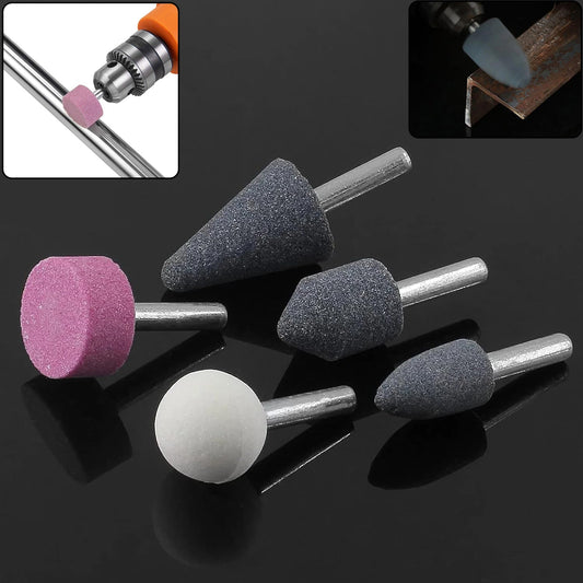 '-5 Pcs Shank Abrasive Mounted Stone (Multicolour) Your Brand