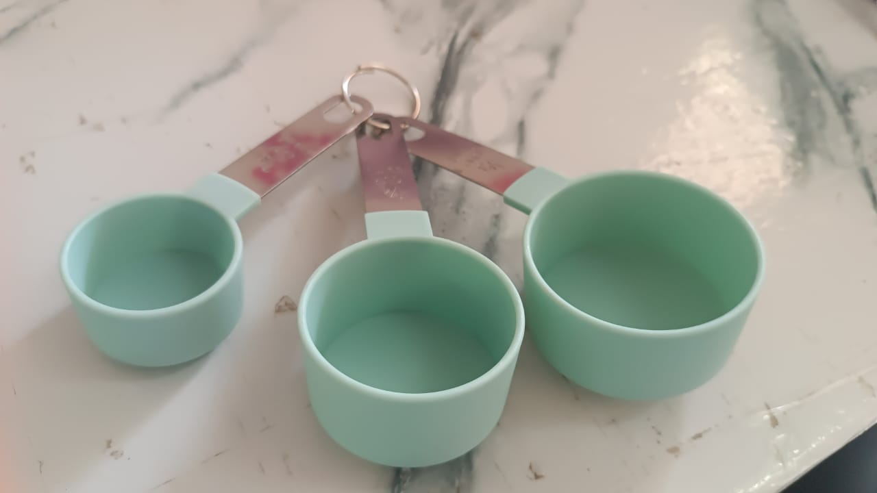 Measuring Cups Set 1/3 Cup (78 ml), 1/4 Cup (59 ml), 1/8 Cup (30 ml) Your Brand