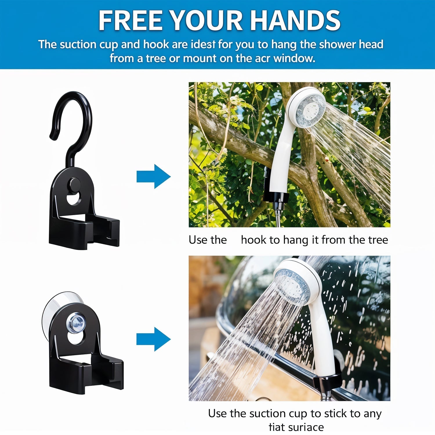 Portable Outdoor Shower Kit (1 Set) Your Brand