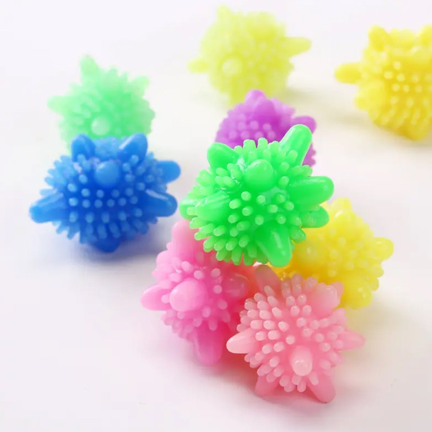 Soft Star Laundry Dryer Balls – 10-Piece Multi-Color Clothes Softener Your Brand
