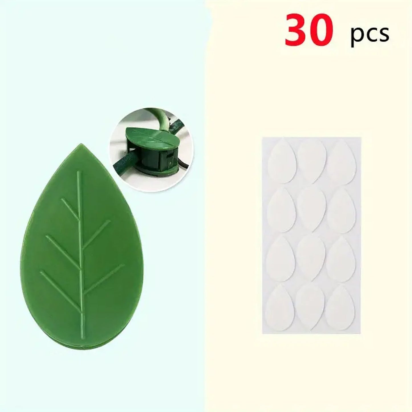 Plant Climbing Wall Fixture Clip Self-Adhesive Hook Vines Traction Invisible Stand Green Plant Clip Garden Wall Clip Plant Support Binding Clip Plants for Indoor Outdoor Decoration (30 Pcs Set) Your Brand