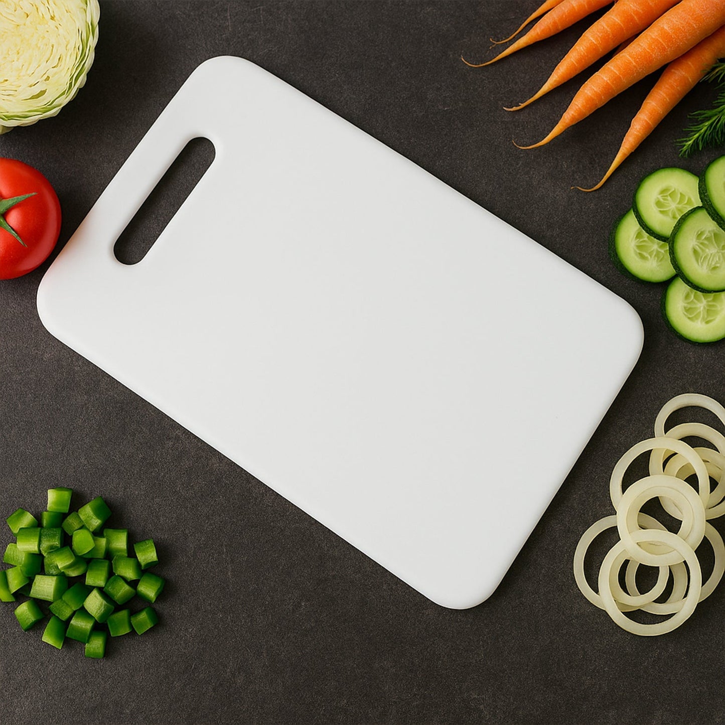Apex Medium Plastic Chopping Board (36×23 Cm / 1 Pc) Your Brand