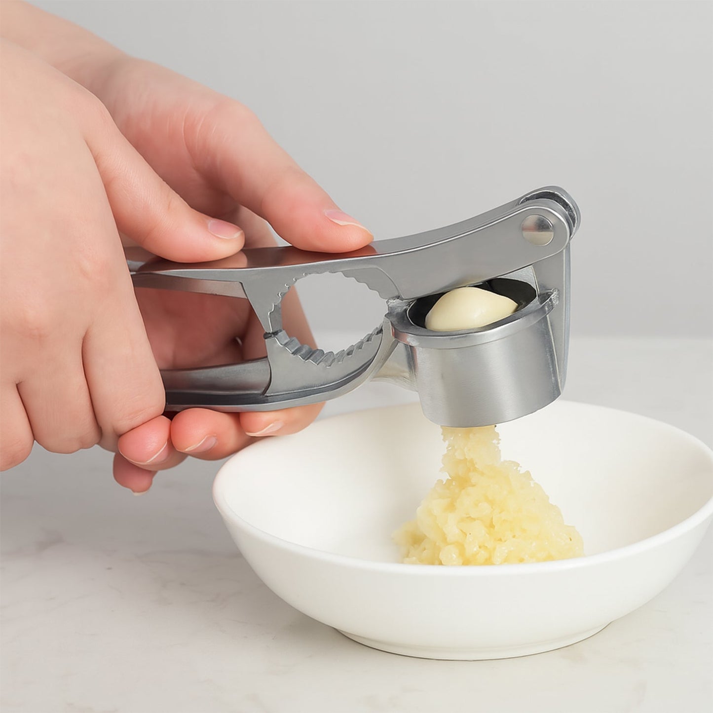 2 in1 Garlic Masher Premium Garlic Press & Walnut Cracker Opener (1 Pc) Your Brand
