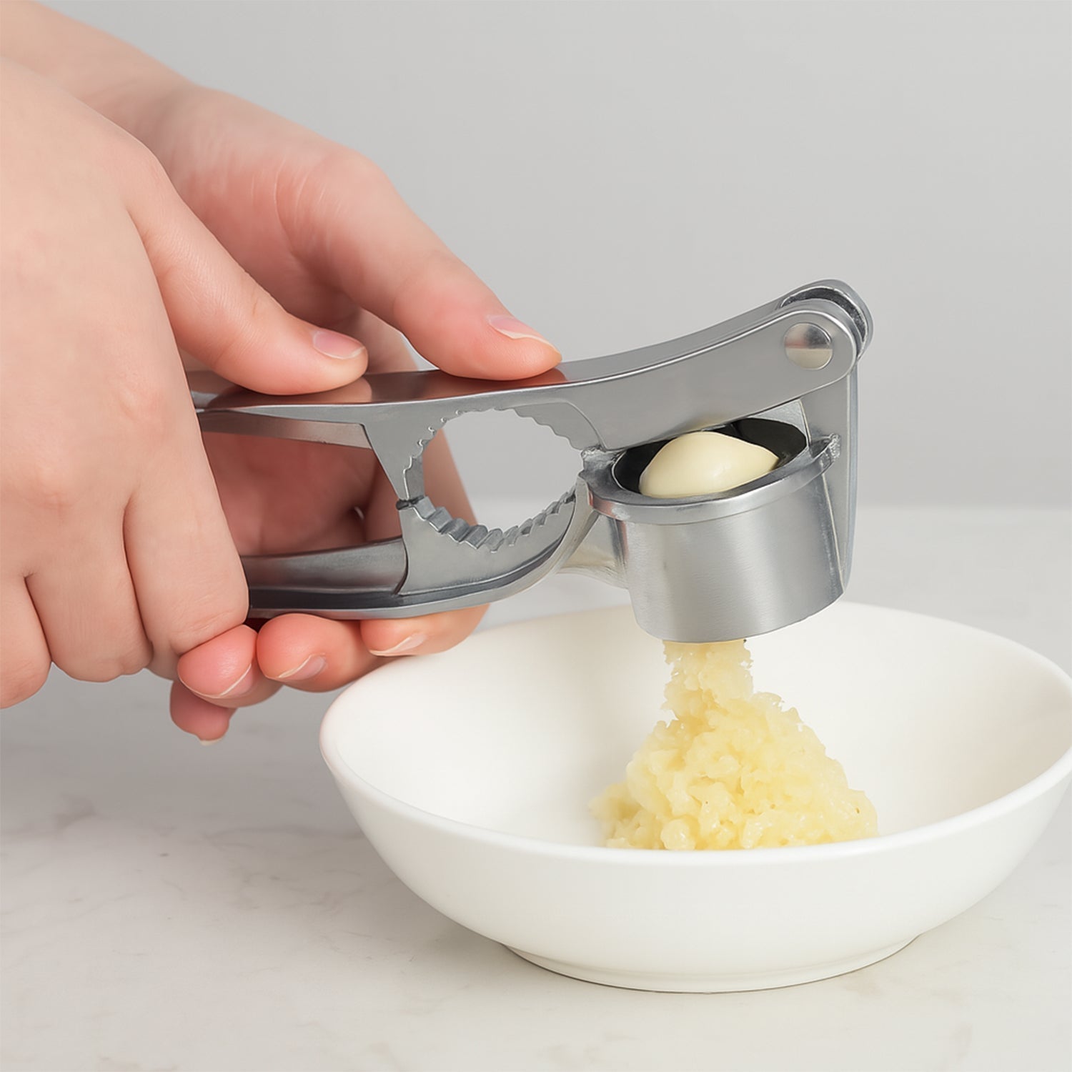 2 in1 Garlic Masher Premium Garlic Press & Walnut Cracker Opener (1 Pc) Your Brand