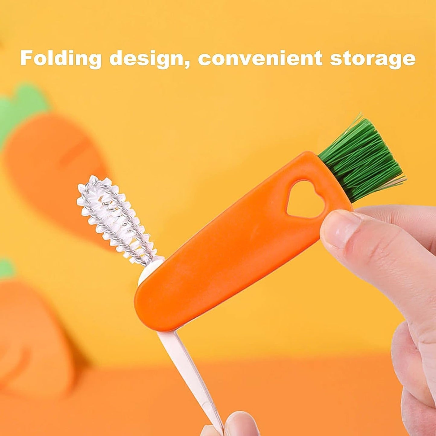 3-in-1 Multifunctional Cleaning Brush Set – Mini Bottle, Cup & Lid Cleaner (1 Pc) Your Brand