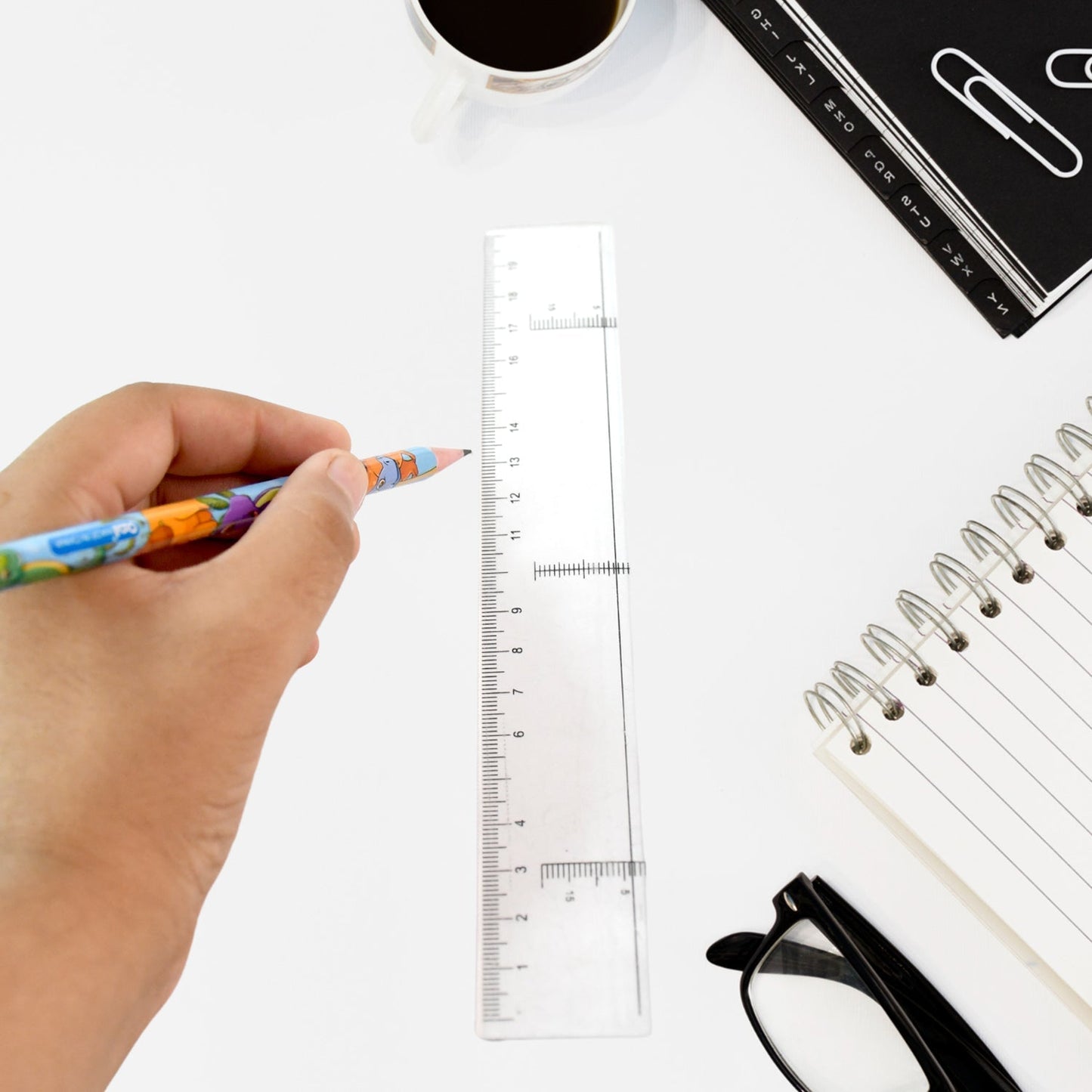 20 cm Transparent Plastic Ruler (1 Pc) Your Brand