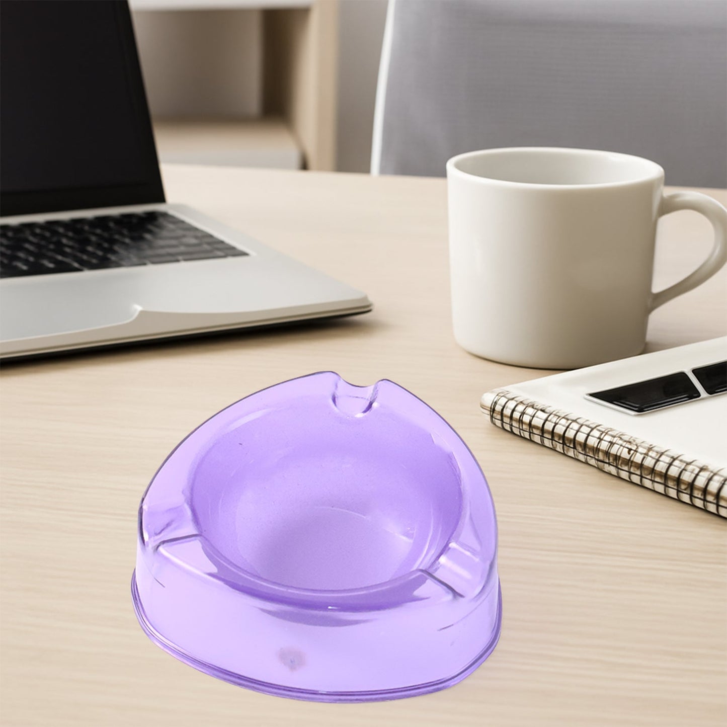 Oblivion Transparent Pueple Plastic Ashtray (1 Pc) Your Brand