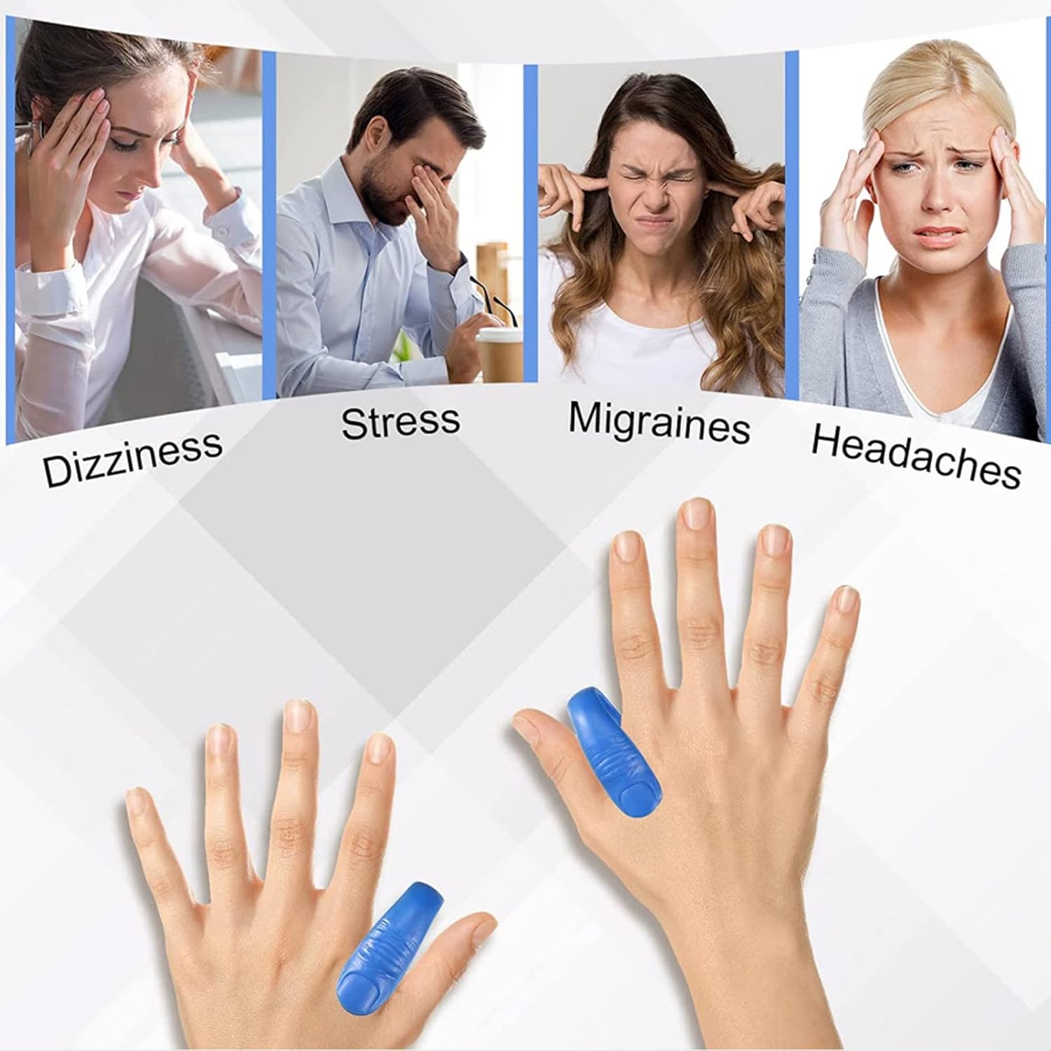 Sugar Control Acupressure Hand Pressure Point Clip Migraine Relief Clip with Magnets (1 Pc) Your Brand