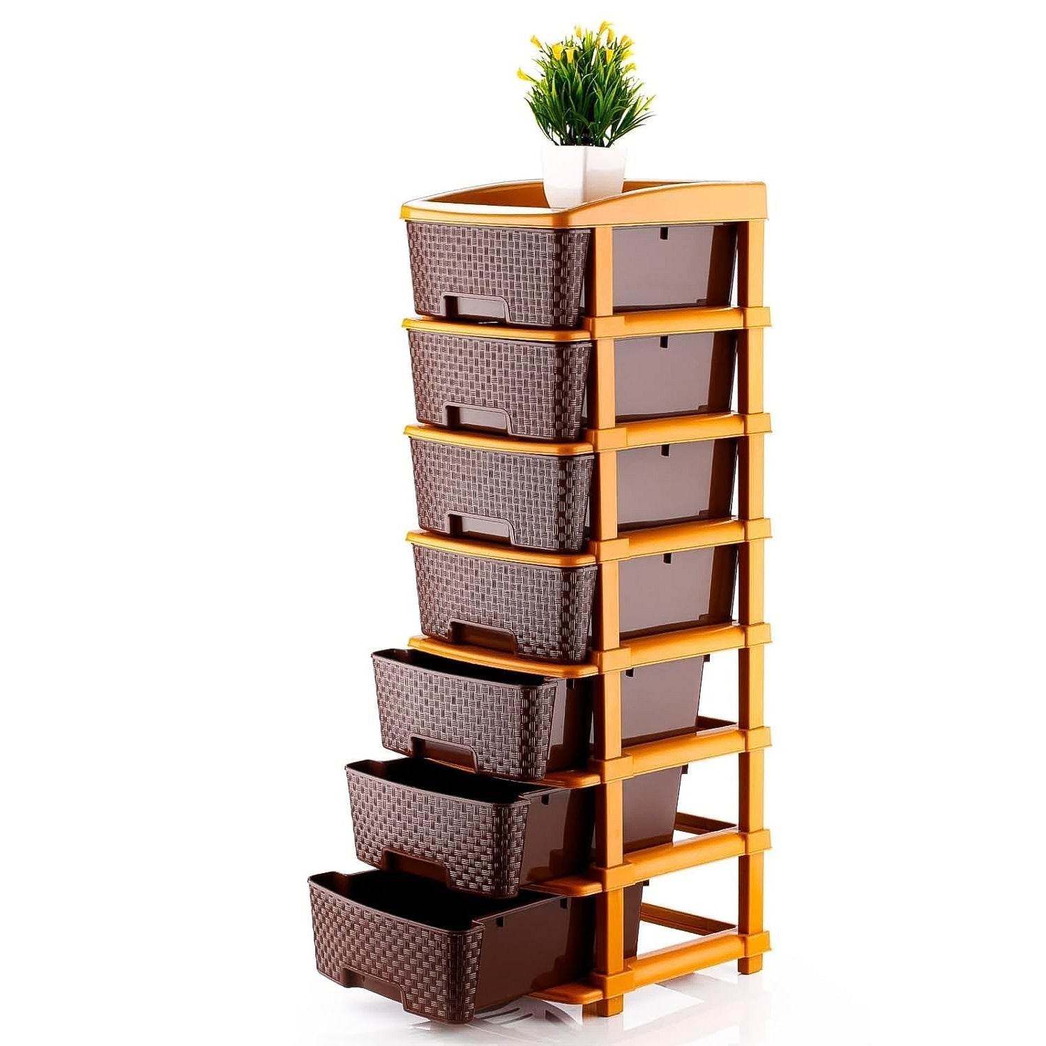 7-Layer Multipurpose Plastic Storage Drawer Organizer Your Brand