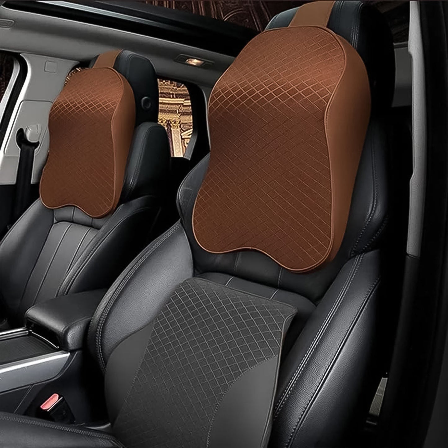 Say Goodbye to Neck Pain: Memory Foam Car Neck Pillow for Drivers (1 Pc, Mix Color) Your Brand