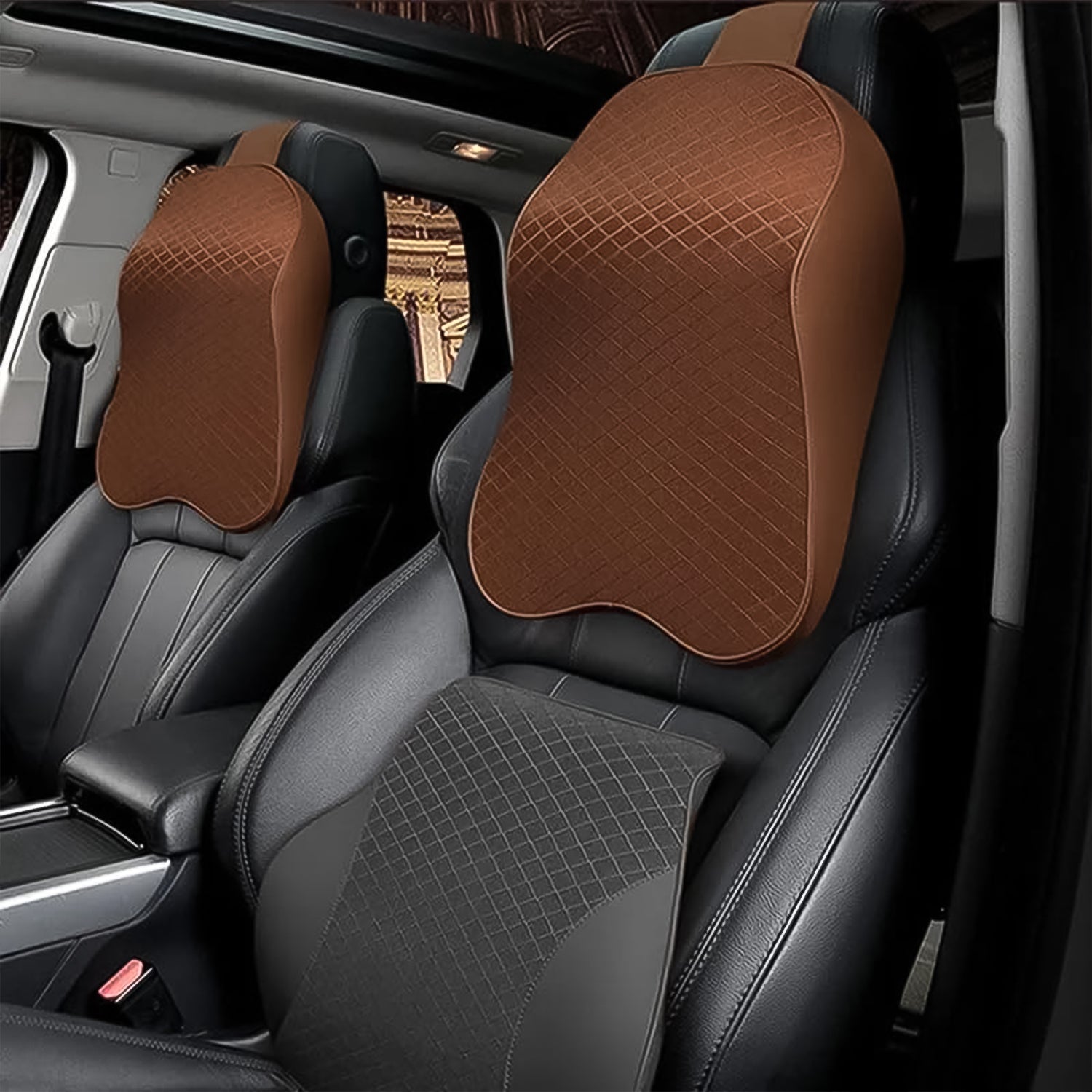 Say Goodbye to Neck Pain: Memory Foam Car Neck Pillow for Drivers (1 Pc, Mix Color) Your Brand