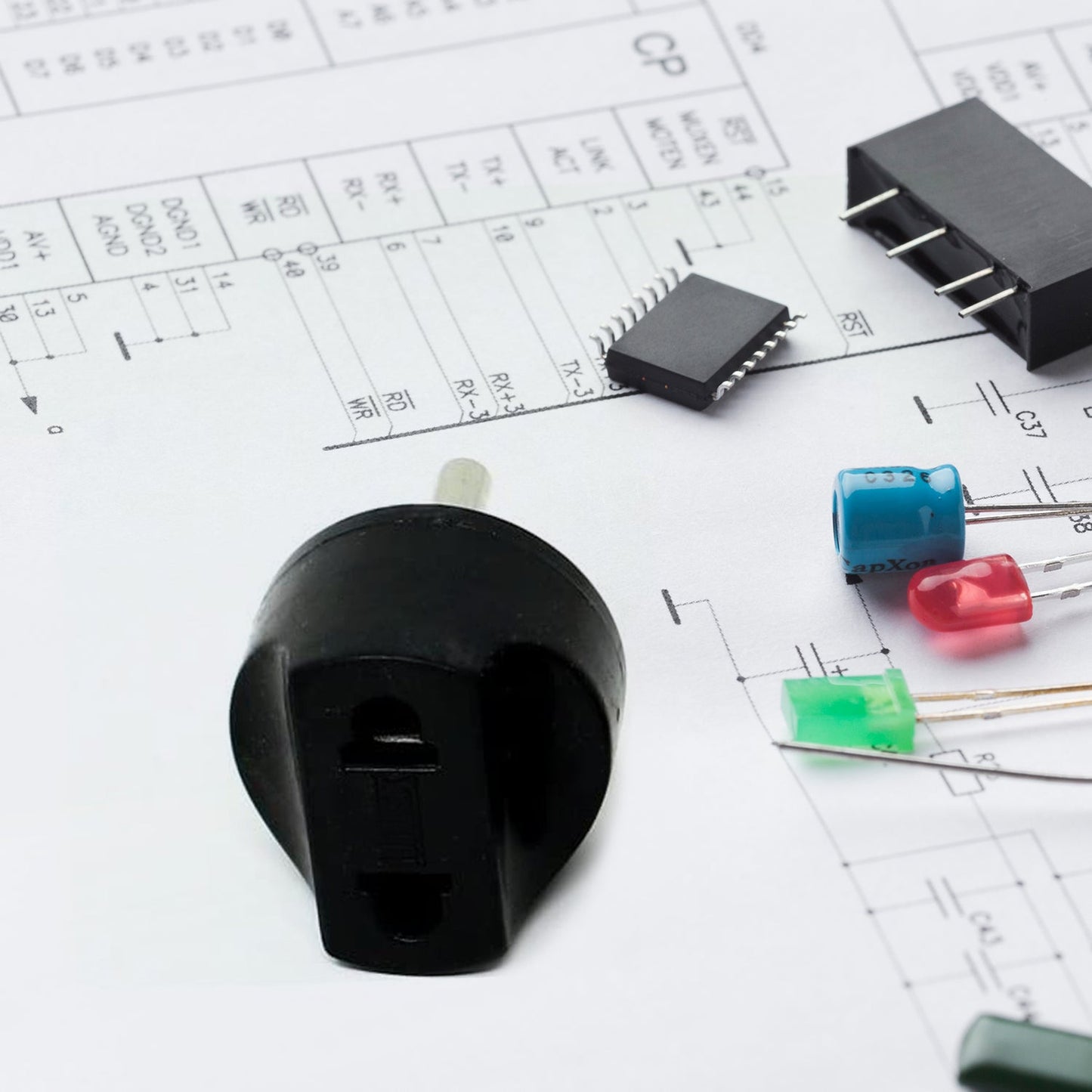 2 Pin 4 Amp. Conversion Electrical connector Plug, 2 PIN Plug Converter, Plug Adapter With Color Box (1 Pc ) Your Brand
