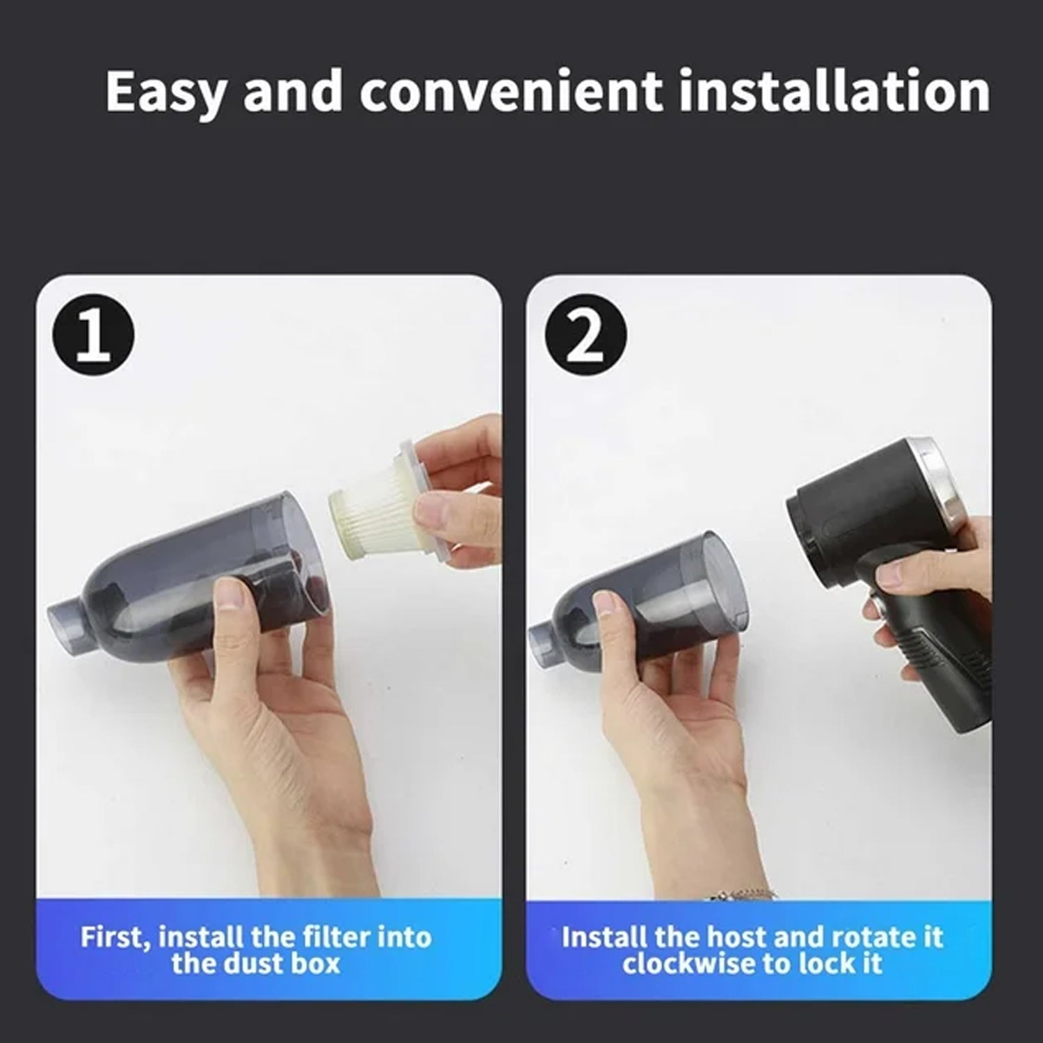 3 in 1 Mini Car Vacuum – Wireless, Rechargeable, Blower & Dust Cleaner for Car, Home & Keyboard Your Brand