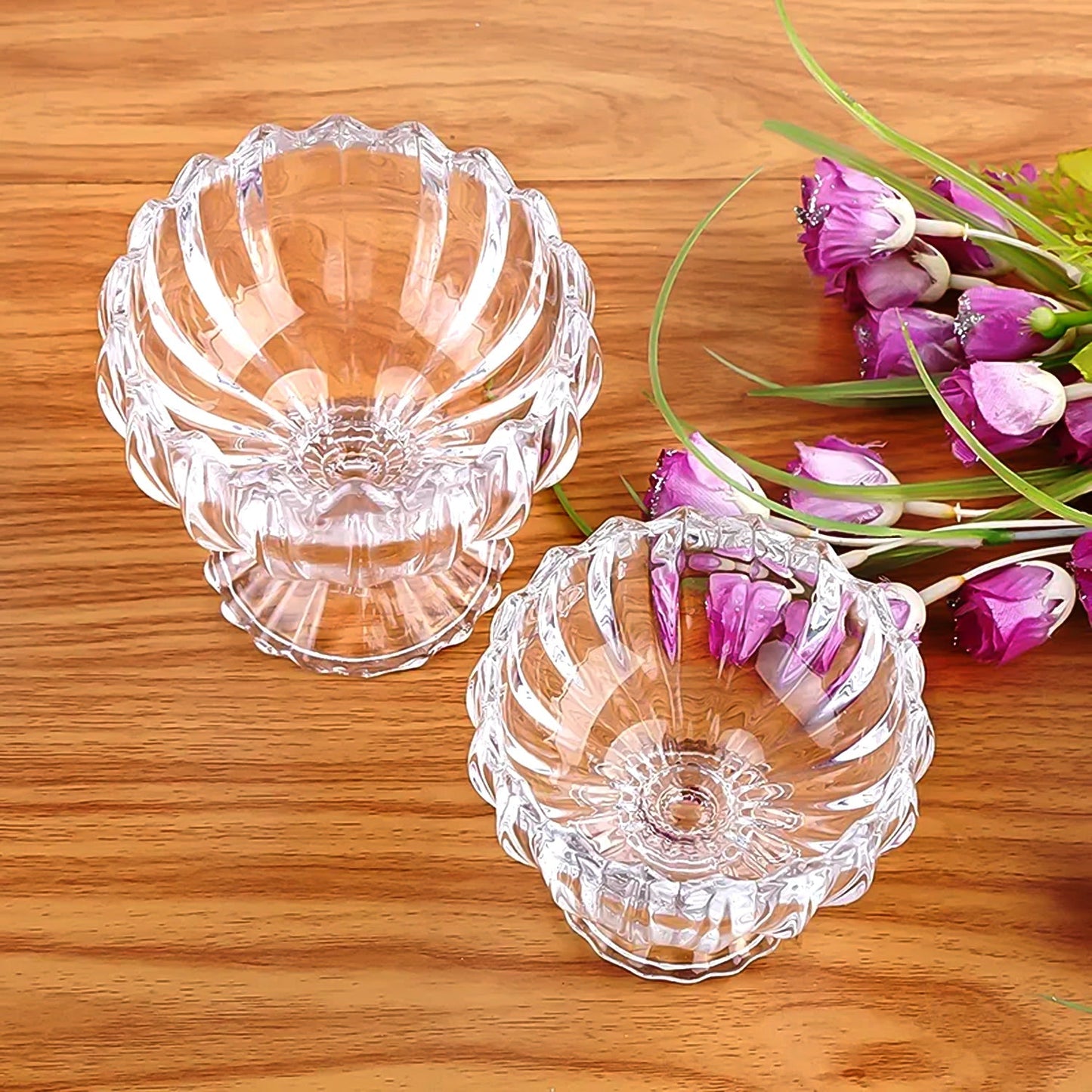 Glass Ice Cream Bowls Glass Dessert Cups for Sundae (6 pcs / 120ml) Your Brand