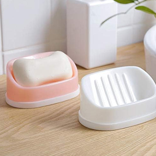 Soap Container, Soap Box Household Kitchen and Bathroom Can Use PP Material Drain Box Double Soap Dish, for Bathroom Shower Home Outdoor Camping ,Sabudani (1 Pc) Your Brand