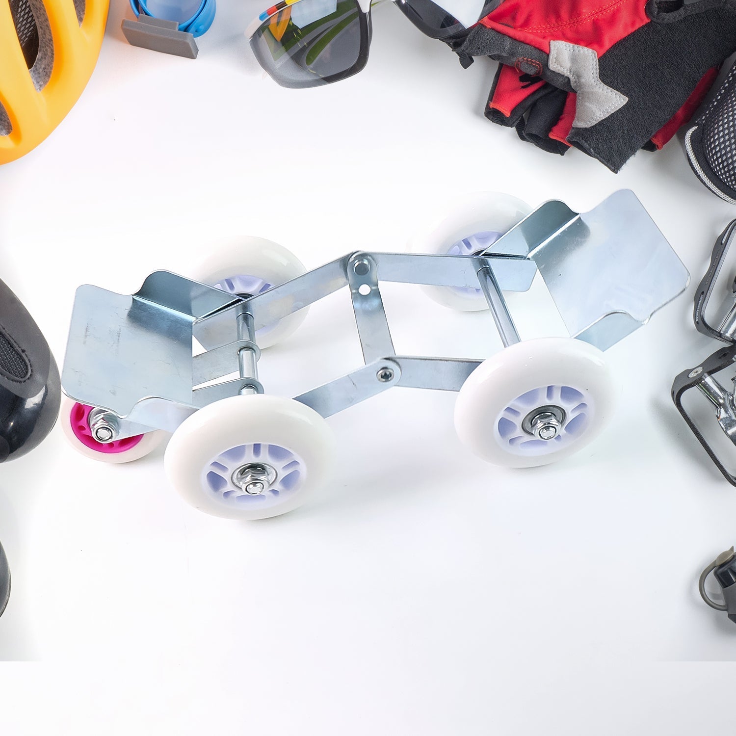 5-Wheel Emergency Bike Wheel Puller Trolley (1 Pc) Your Brand